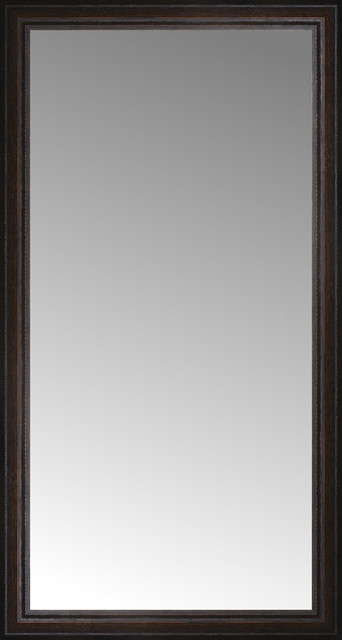 26 X48 Custom Framed Mirror Traditional Wall Mirrors By 26 X48 Custom Framed Mirror Distressed Brown