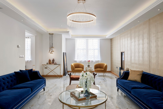 Barnet Road contemporary-vardagsrum