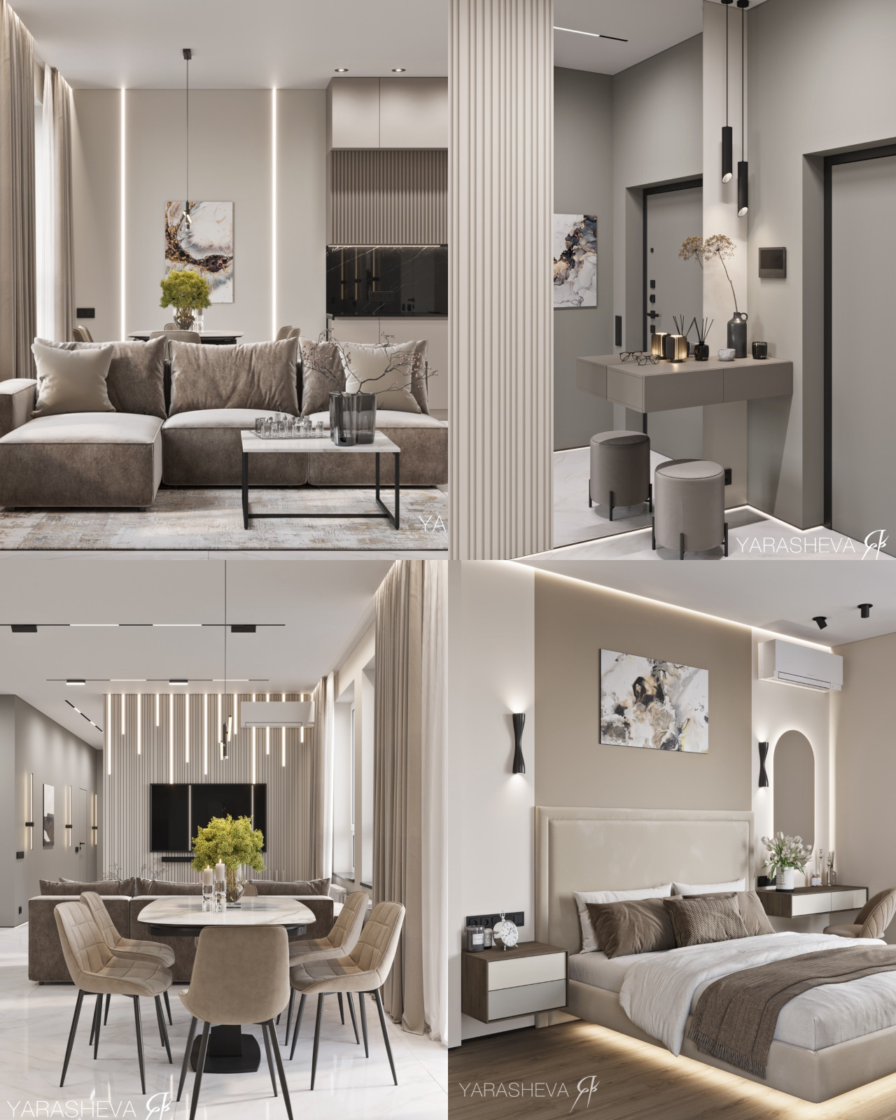 Дизайн - проект квартиры в ЖК Зорге 9