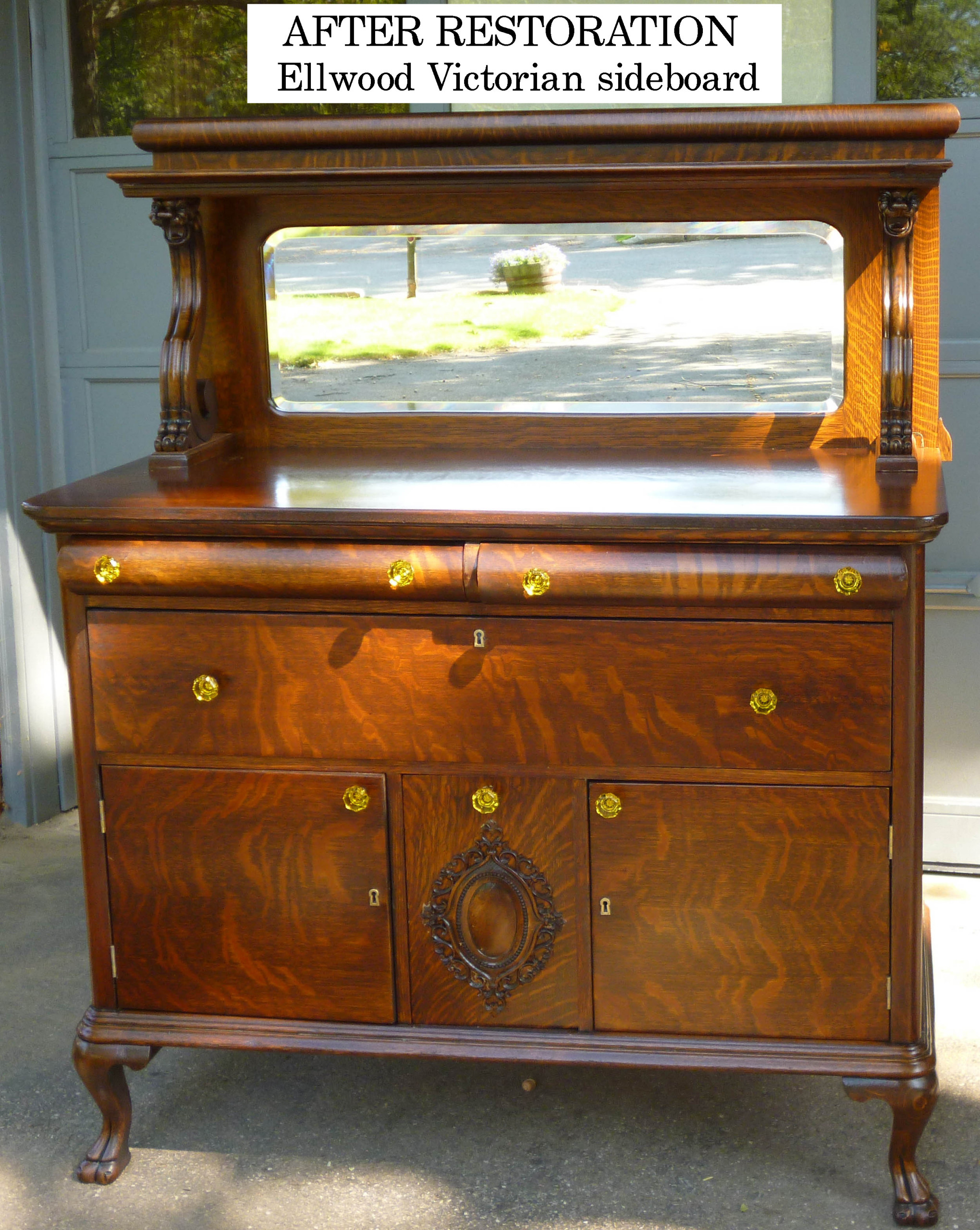 Ellwood Victorian sideboard restoration