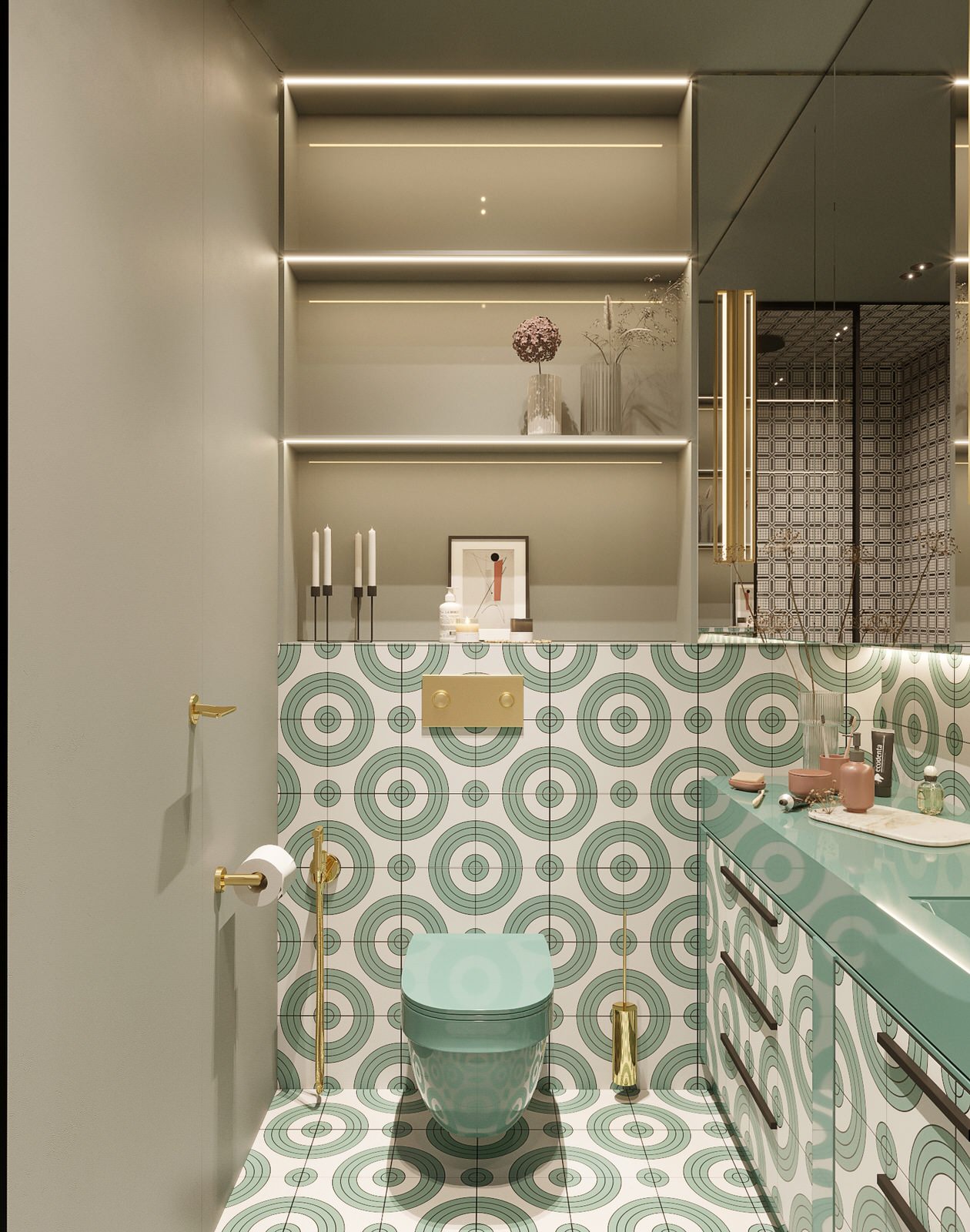 Ванная. Мастер зона. Квартира в ЖК «Малая Ордынка, 19»