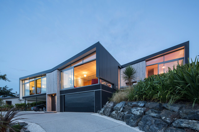 Otago Peninsula Residence contemporaneo-facciata