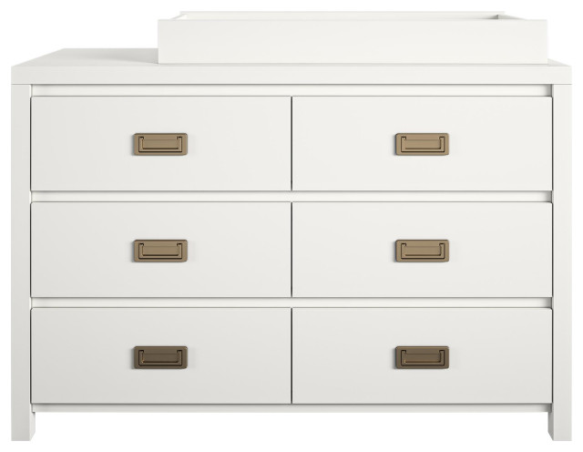 Little Seeds Monarch Hill Haven 6 Drawer White Changing Dresser