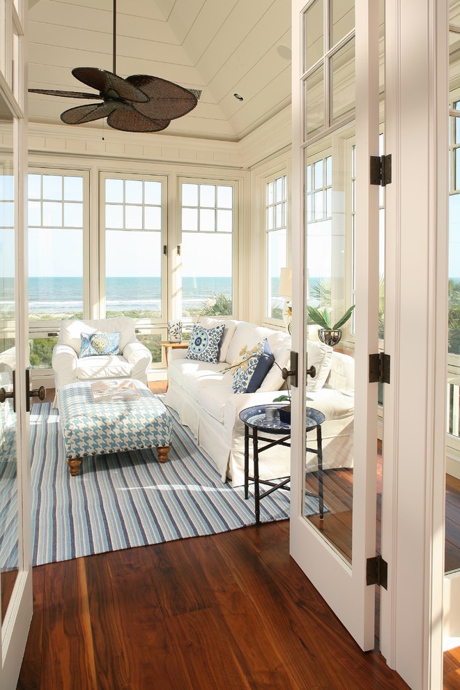 Photo of a mid-sized contemporary sunroom in Charleston.