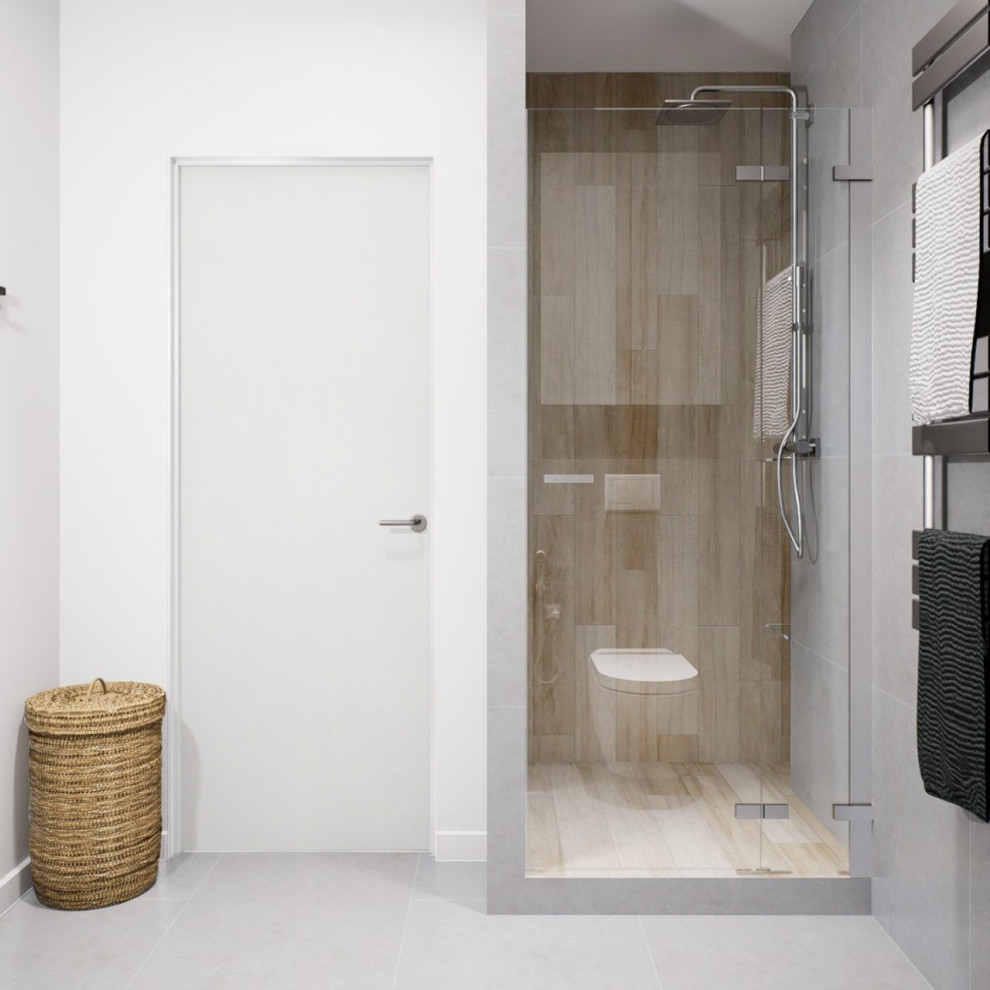 Проект интерьера квартиры со спальней-нишей