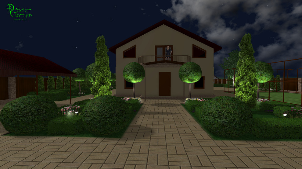 регулярный стиль на маленьком участке