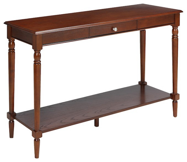 Convenience Concepts French Country Console Table, Espresso Traditional Console Tables by