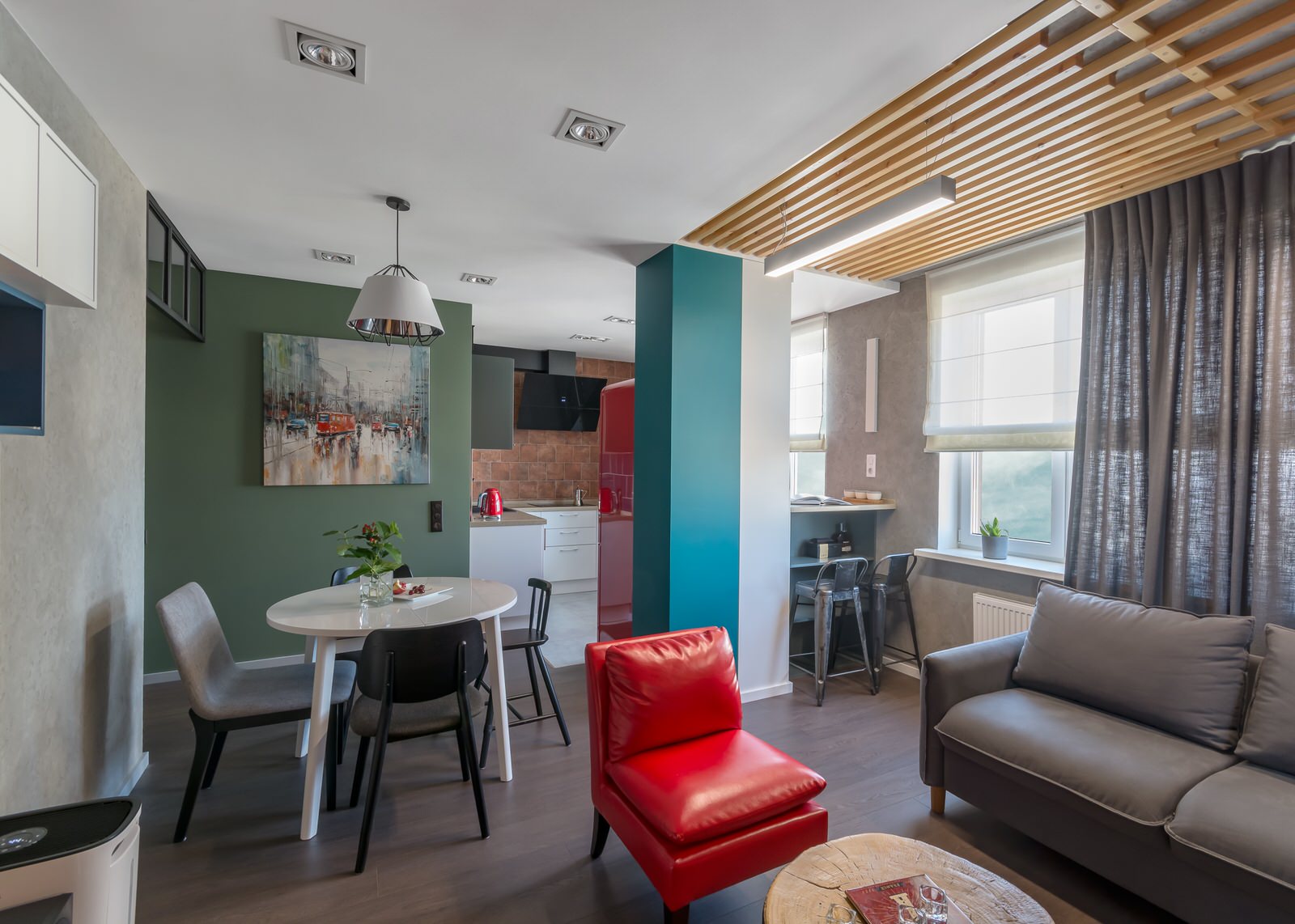 Интерьер в стиле "Яркий лофт"