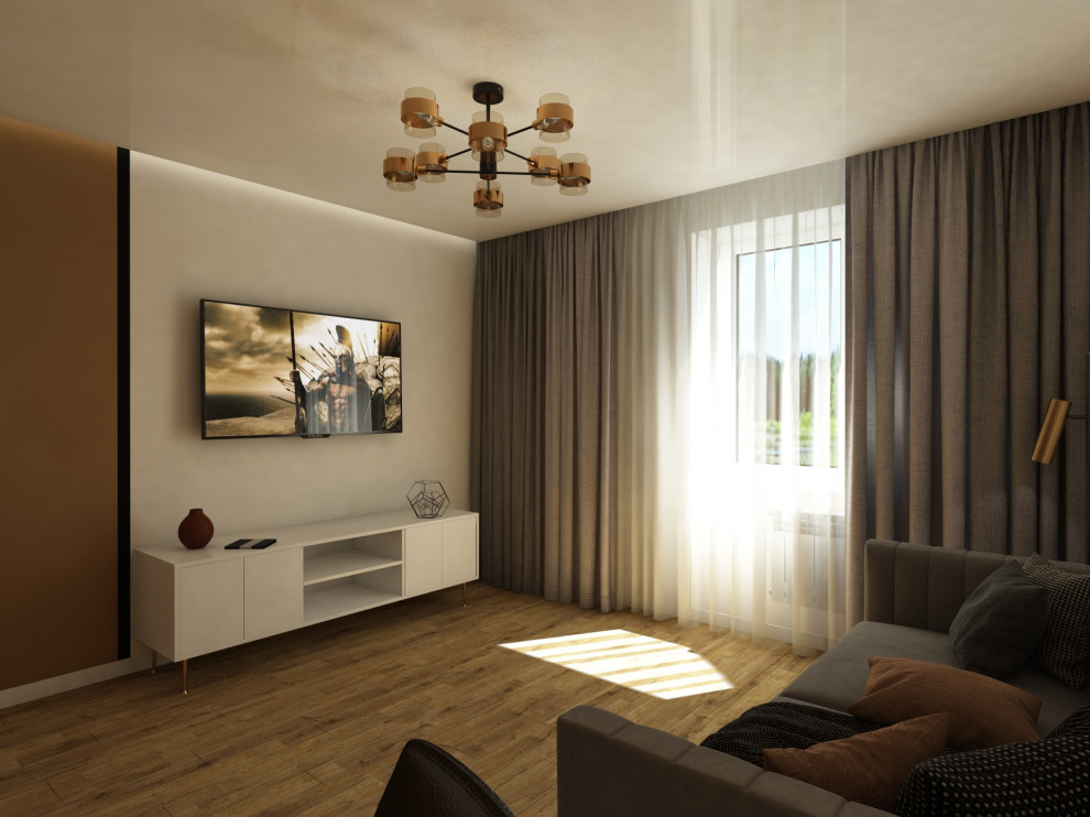 Квартира 60 кв.м. ТЗ от заказчика "Ярко и не ярко))"