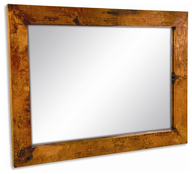 Large Rectangle Copper Mirror Wall, Big Rectangular Wall Mirrors