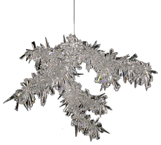 36 Wide Crystal Chandelier Designs Alan Mizrahi Lighting Design Clear Ice Branch Crystal