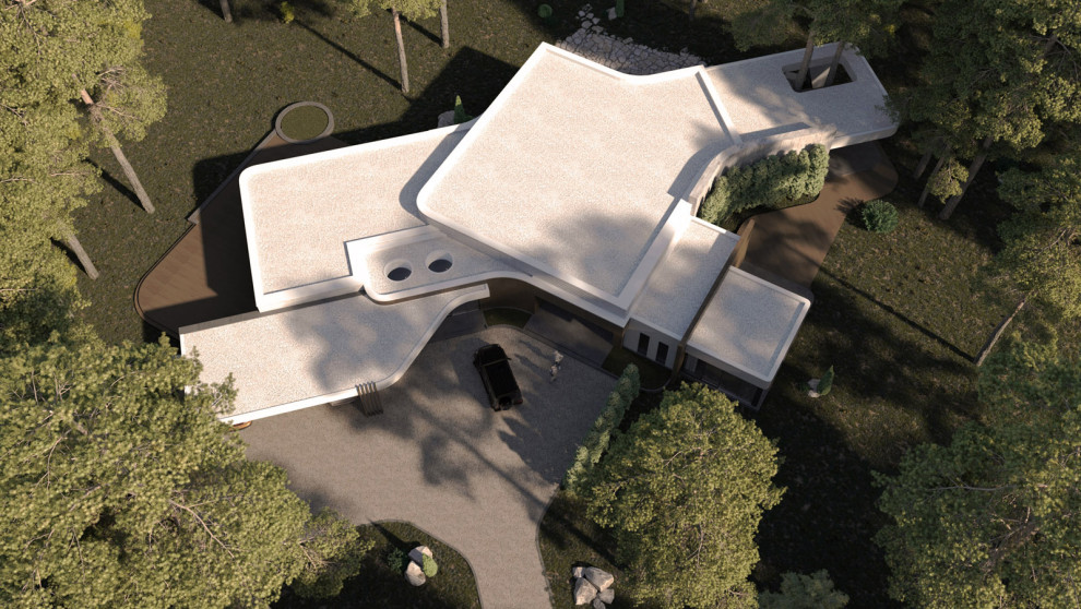 ВИЛЛА В ЛЕСУ В СТИЛЕ НЕО КОНСТРУКТИВИЗМА