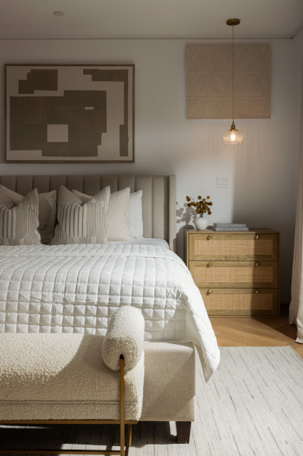 Neutral Primary Bedroom Design contemporary-bedroom