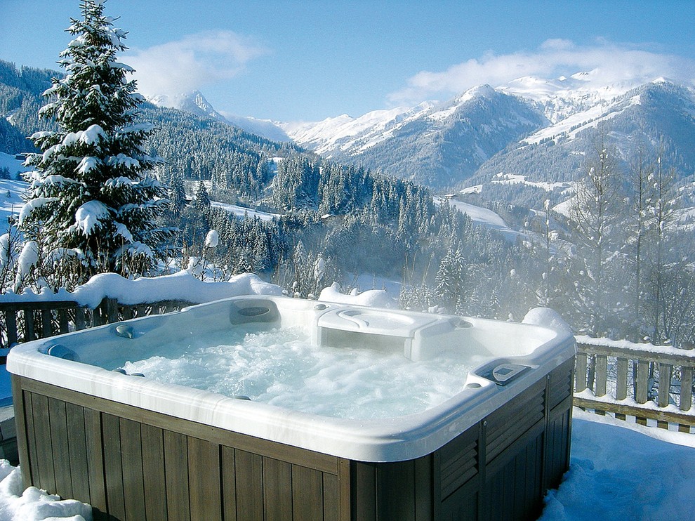 Réalisation d'une terrasse chalet.