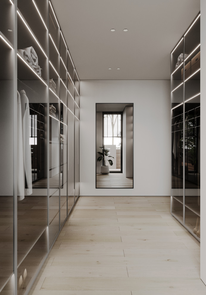 Гардеробная из проекта загородного дома The CUBE