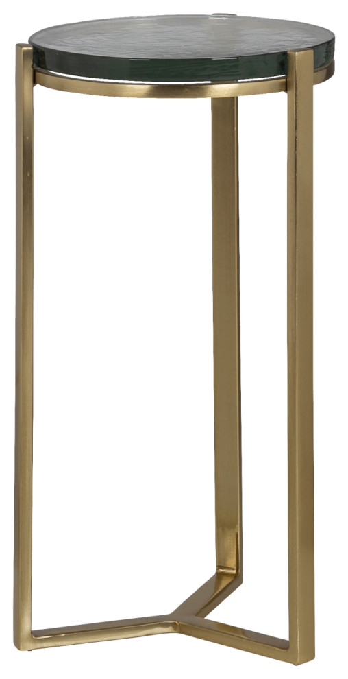 Glass Round End Table OROA Aubrey Contemporary Side Tables And End Tables by OROA