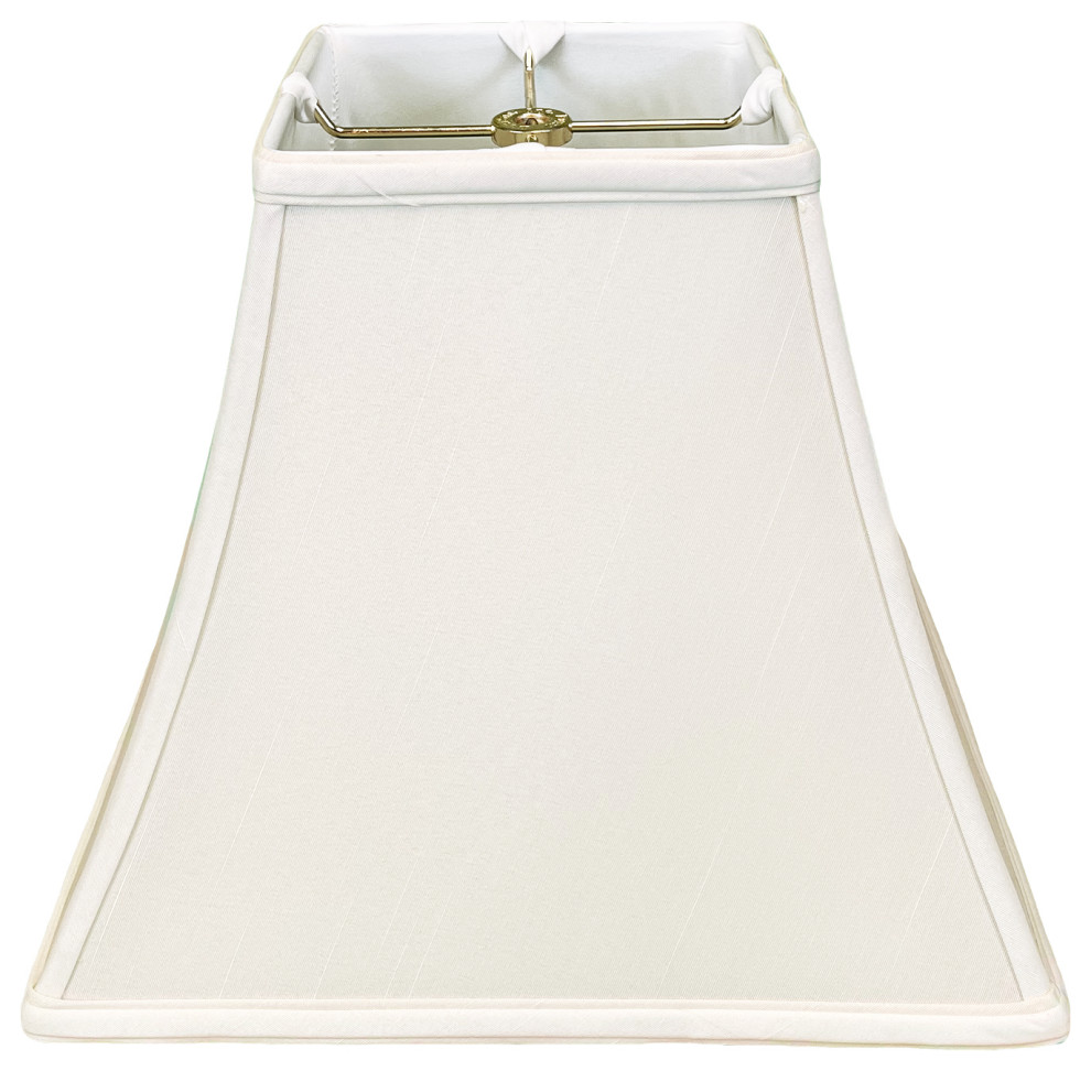 Royal Designs Square Bell Lamp Shade, White, 6x12x10.5, Single