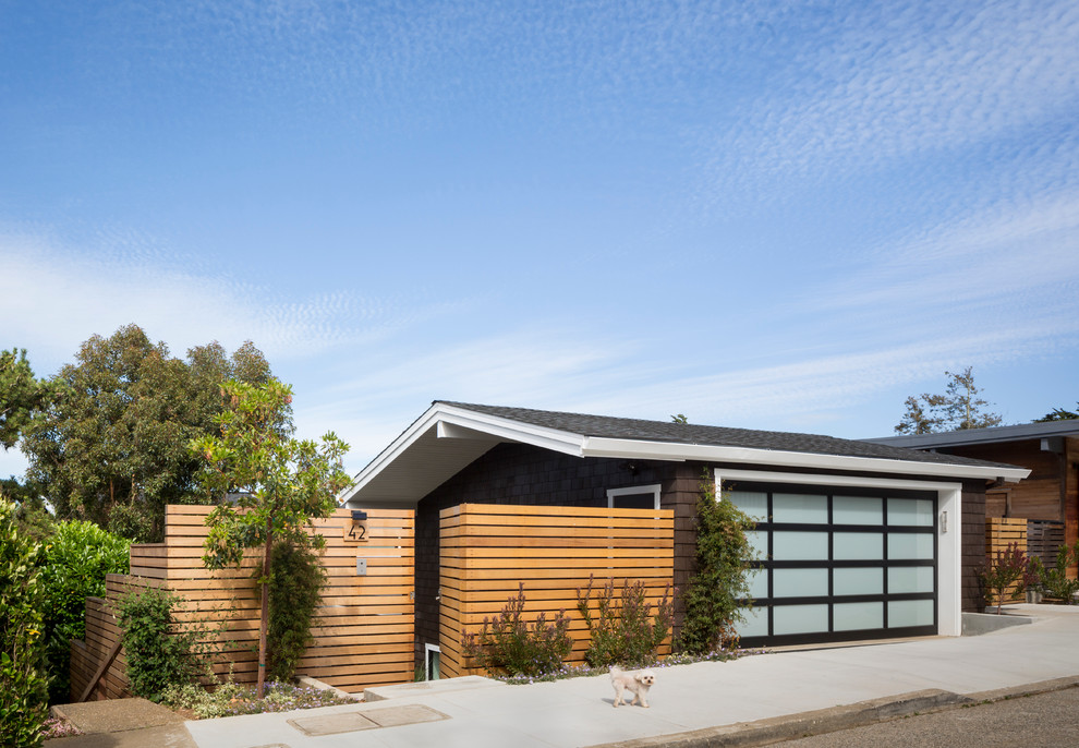 Design ideas for a large modern attached carport in San Francisco.