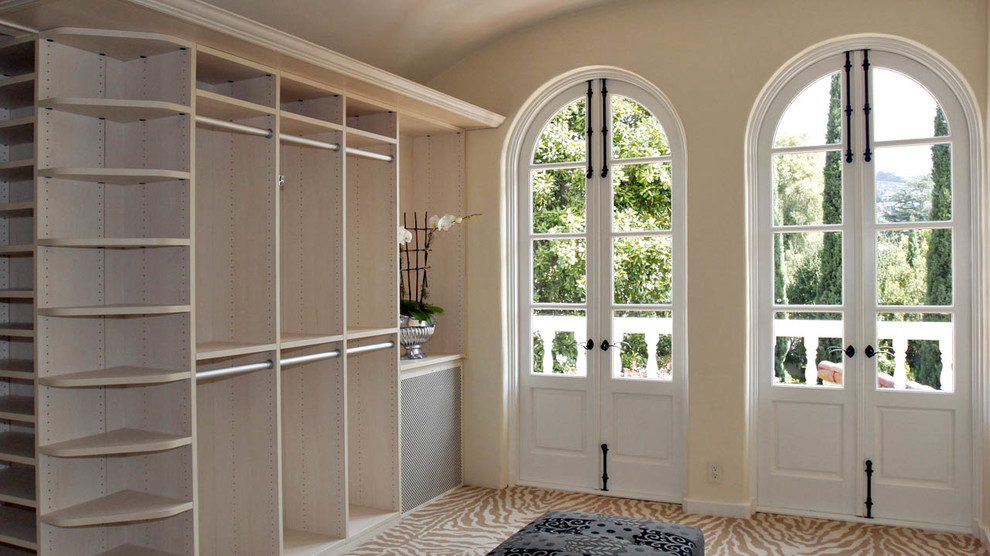 This is an example of a mediterranean storage and wardrobe in San Francisco.
