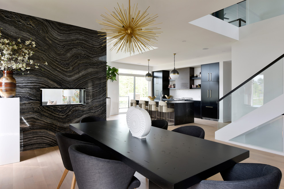 Photo of a contemporary dining room in Ottawa.