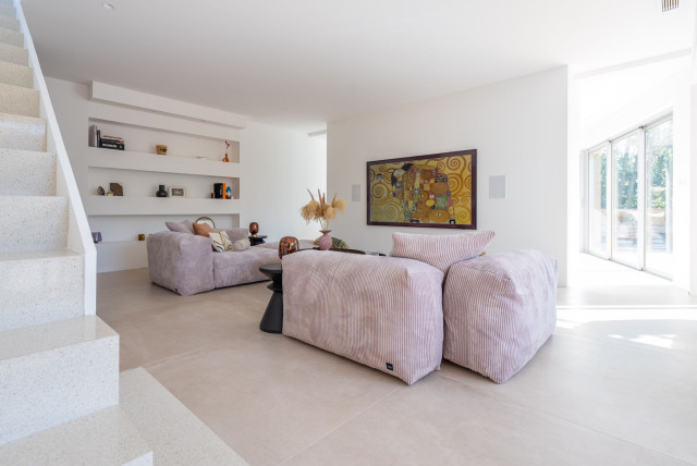 Villa B contemporary-vardagsrum