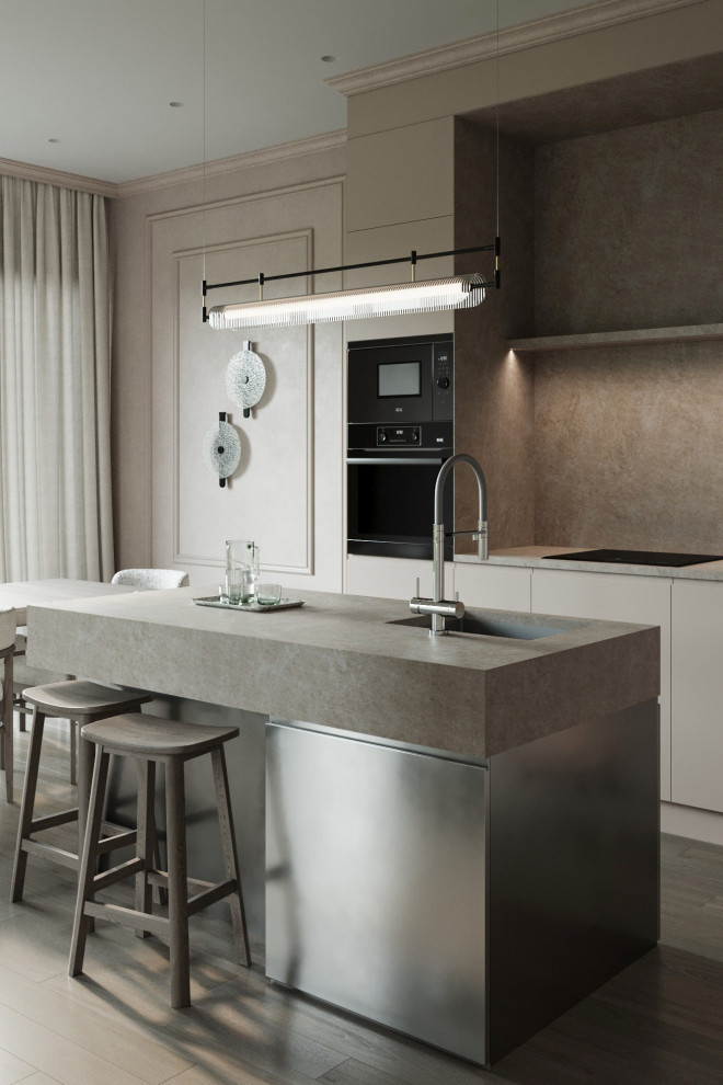 Кухня-гостиная в частном доме