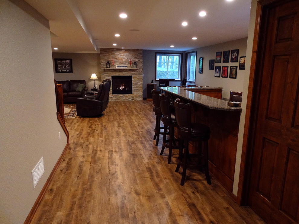 Finished Lower Level in West Bend, WI.