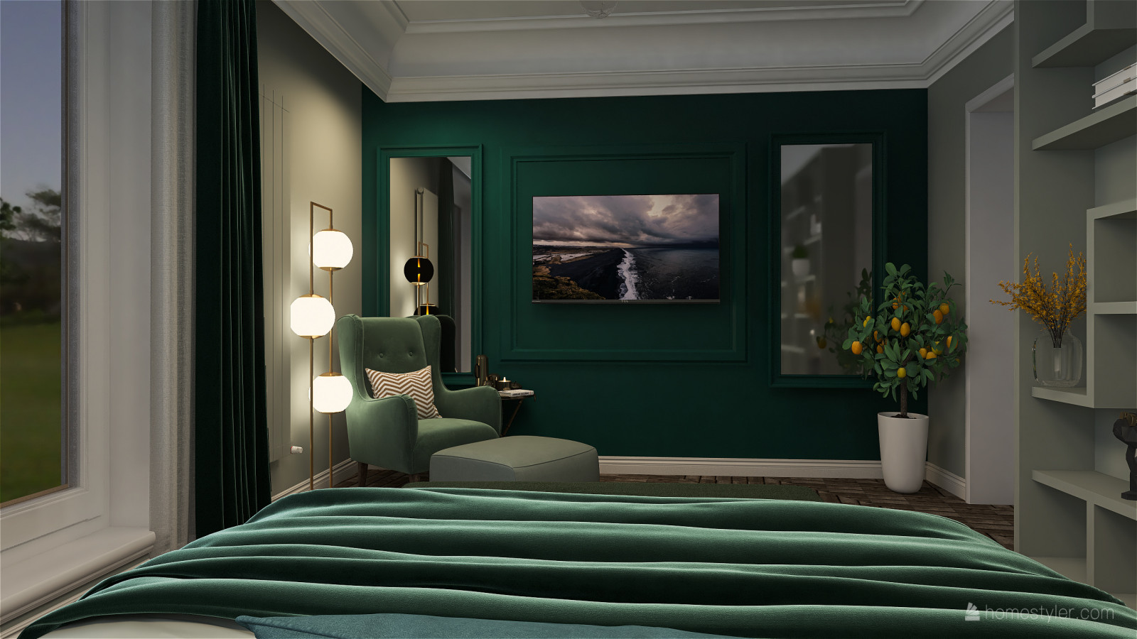 спальня в частном доме