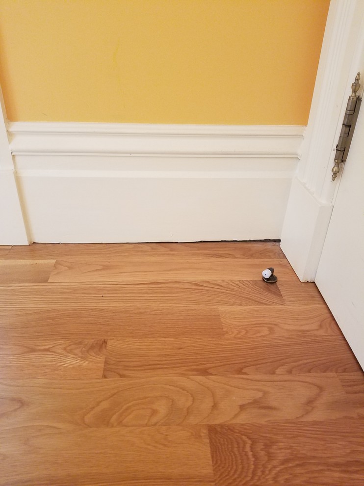 Best way to fix jagged baseboard bottom after new floor installation?