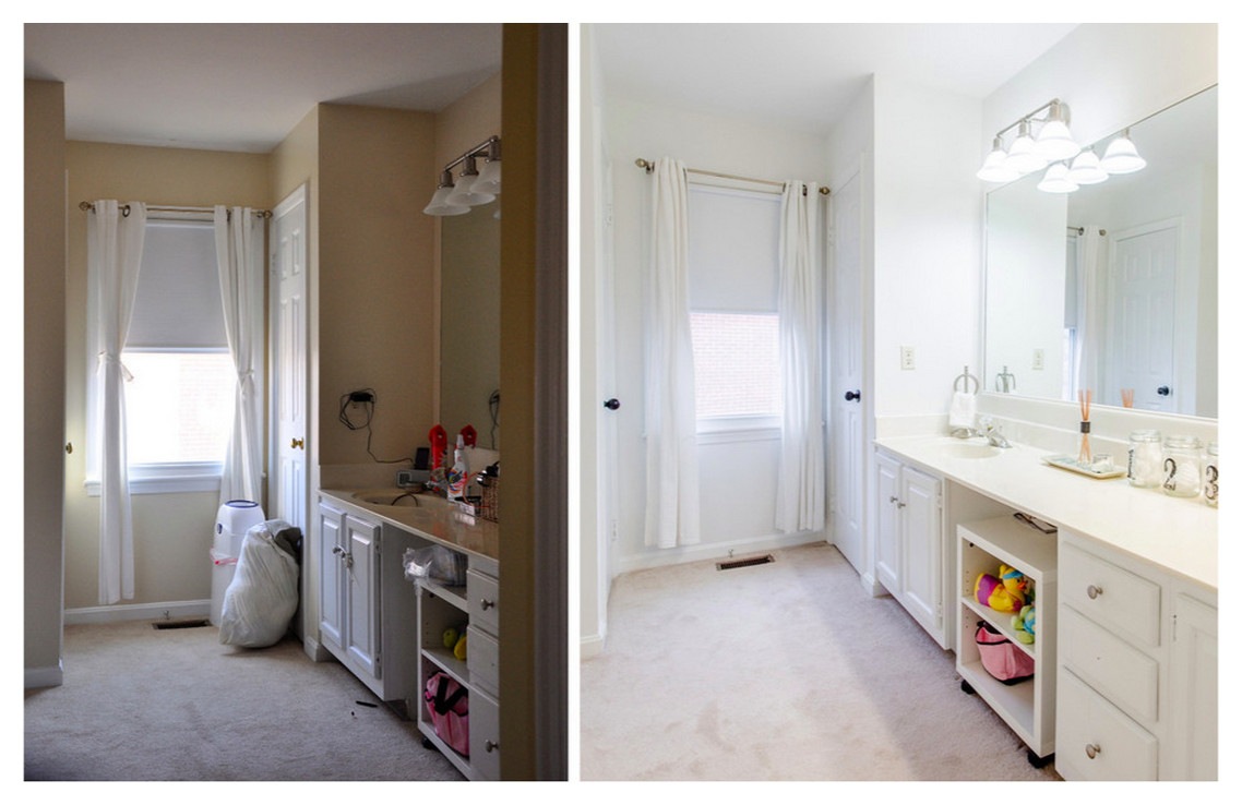 Before and after: bathroom