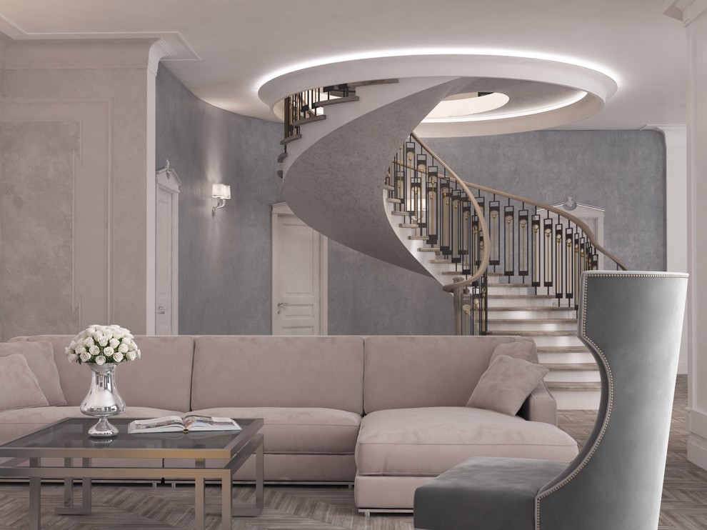 Дизайн коттеджа современная классика (п-ов Пролетарский)