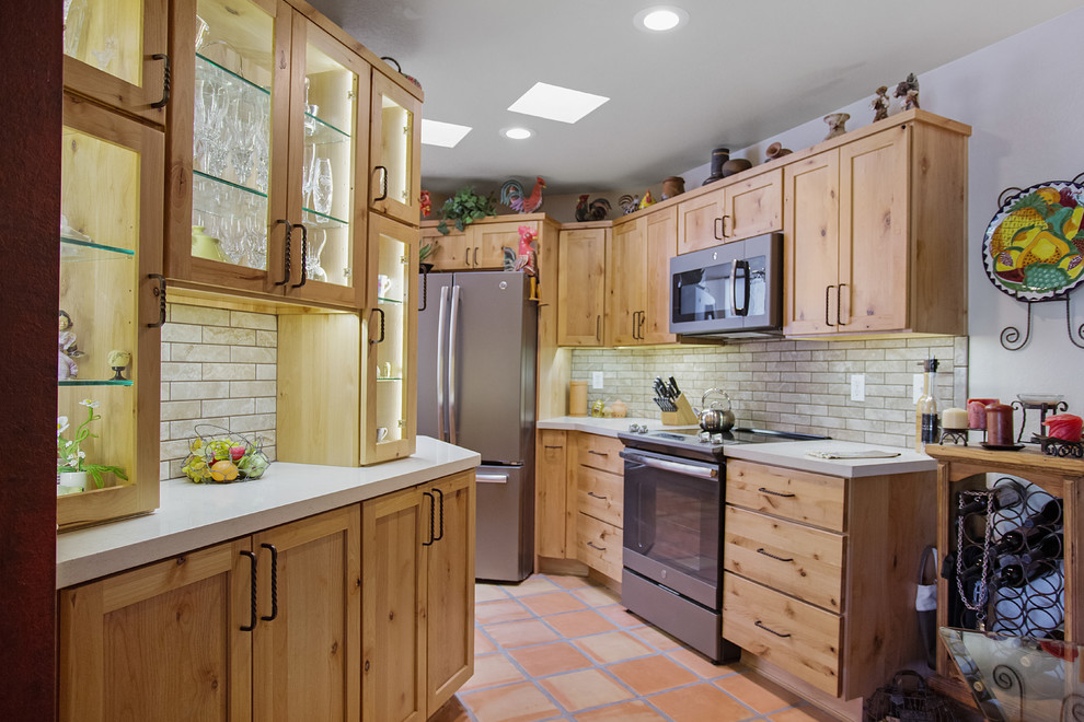 Mountain style kitchen photo in Phoenix