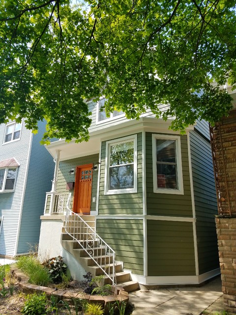 Chicago, IL 60625 James Hardie Siding Heathered Moss Exterior sekelskiftes-fasad