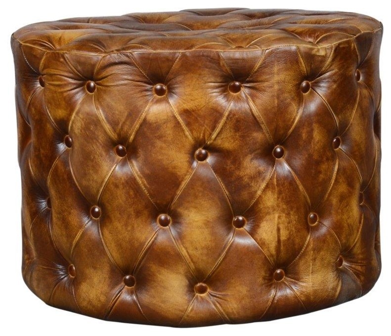 Top Grain Leather Ottoman Coffee, Sunpan Endall Square Leather Coffee Table Ottoman Antique Brass Camel
