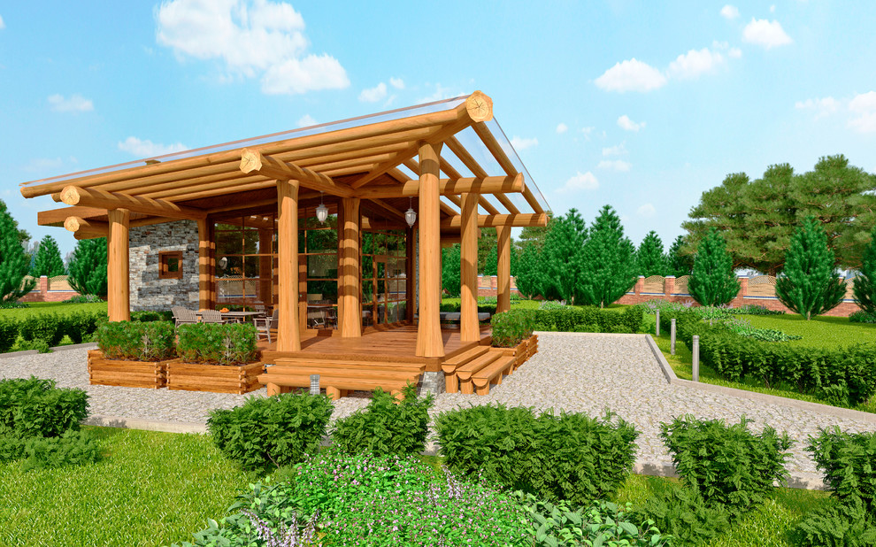 Проект бани из рубленого бревна Царь Баня 81-АР