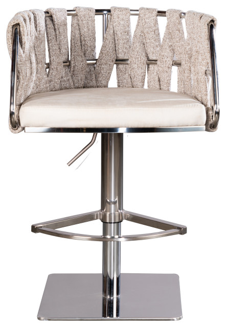 milano adjustable swivel bar chair