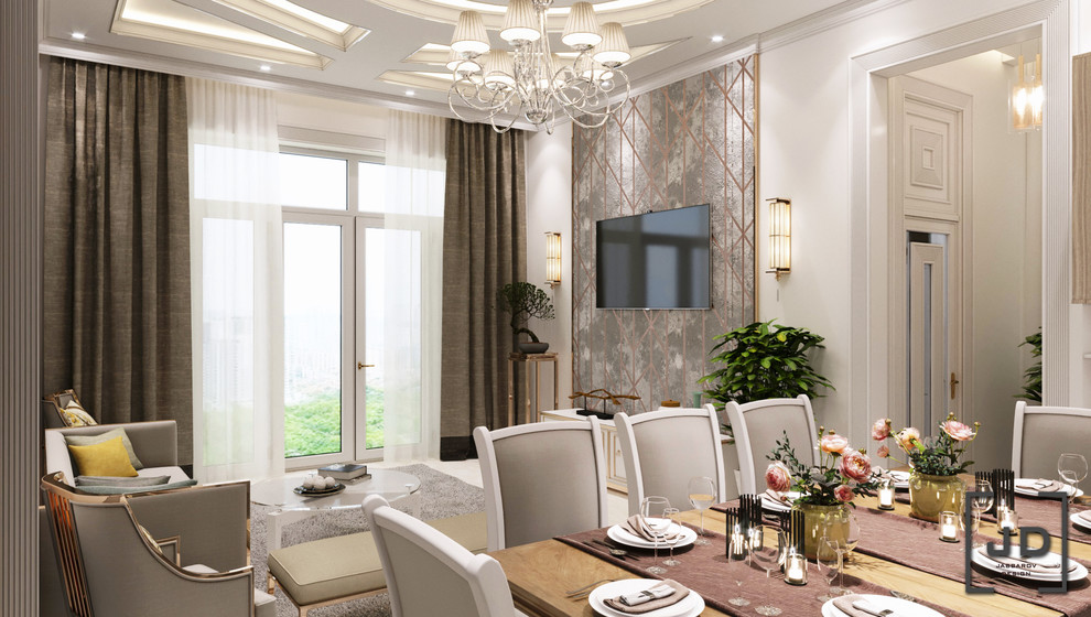 Дизайн проект гостиной в частном доме