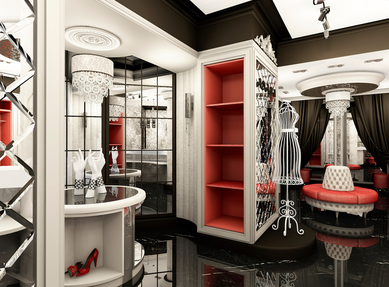 Дизайн бутика и салона красоты