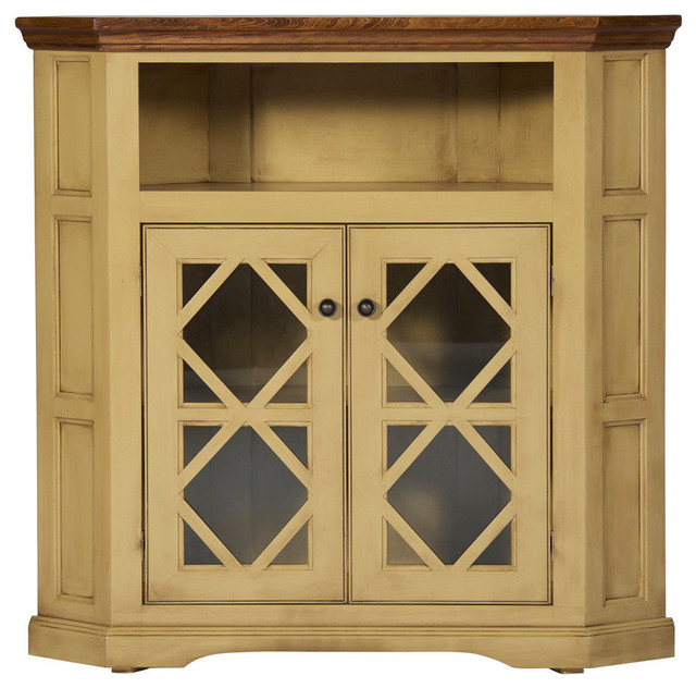 42 Shelter Bay Corner Credenza Farmhouse Entertainment