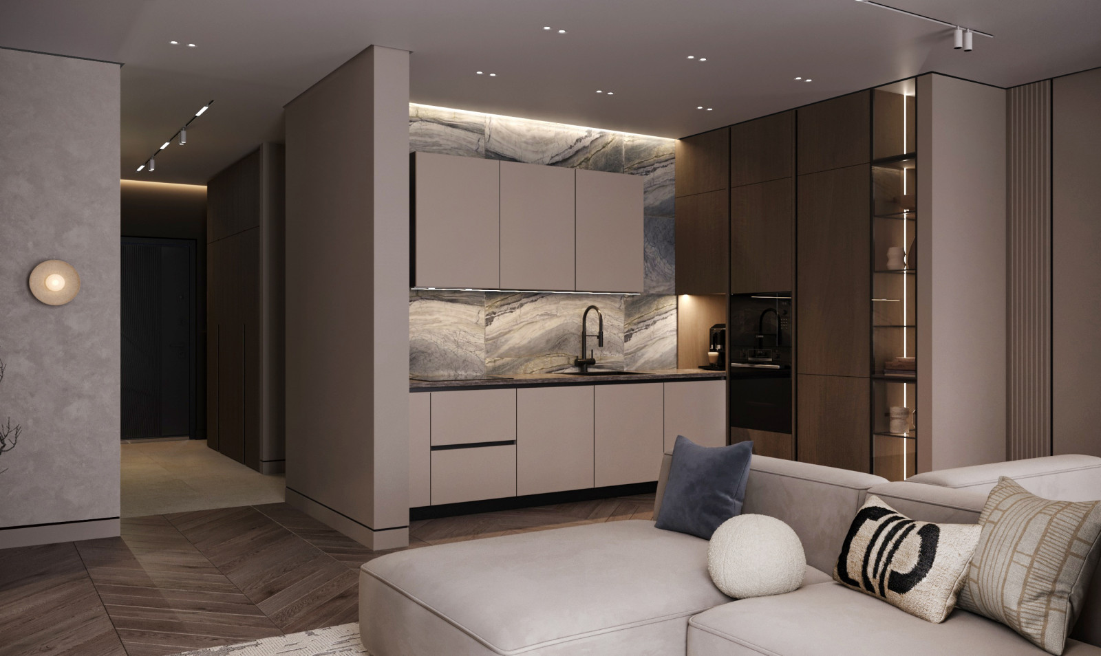 Проект трехкомнатная квартира 115 м²