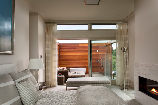 Cape Cod modern-schlafzimmer
