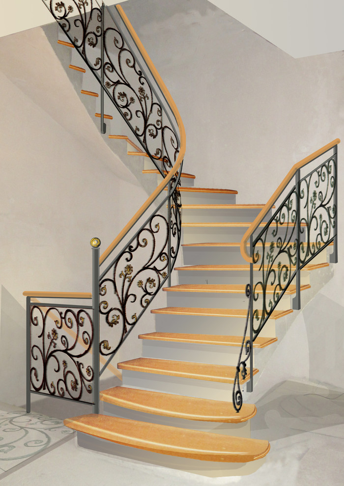 Проекты лестничных ограждений