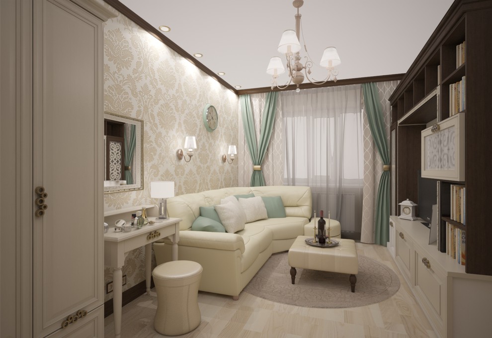 Небольшая гостиная в классике