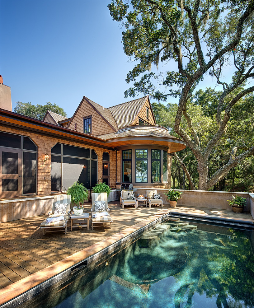 the Creekside Cottage - Traditional - Pool - Charleston - by Orchid ...
