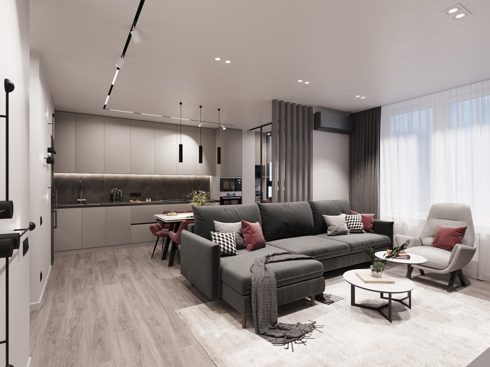 Дизайн-проект 2-х комнатной квартиры в сдержанном стиле