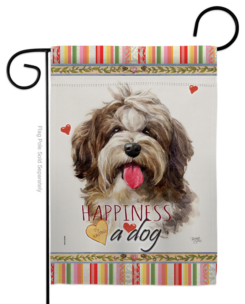 Havanese Cuban Happiness Nature Pets Garden Flag - Modern - Flags And ...