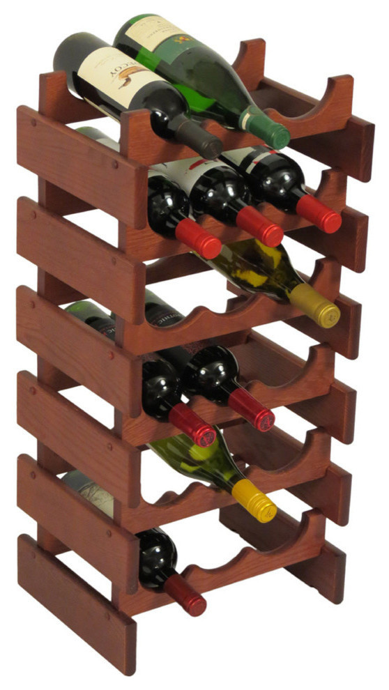 18 Bottle Dakota Wine Rack - Transitional - Wine Racks - by Wooden ...