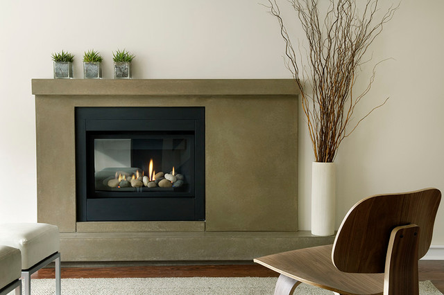 Concrete Fireplaces moderne-alrum