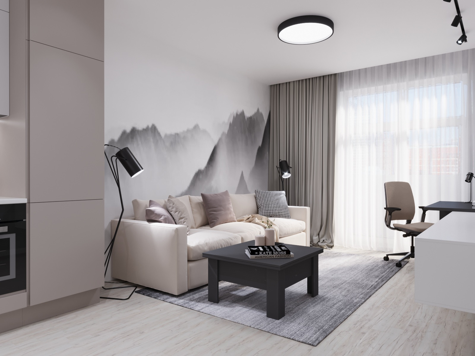 Легкий, юношеский интерьер