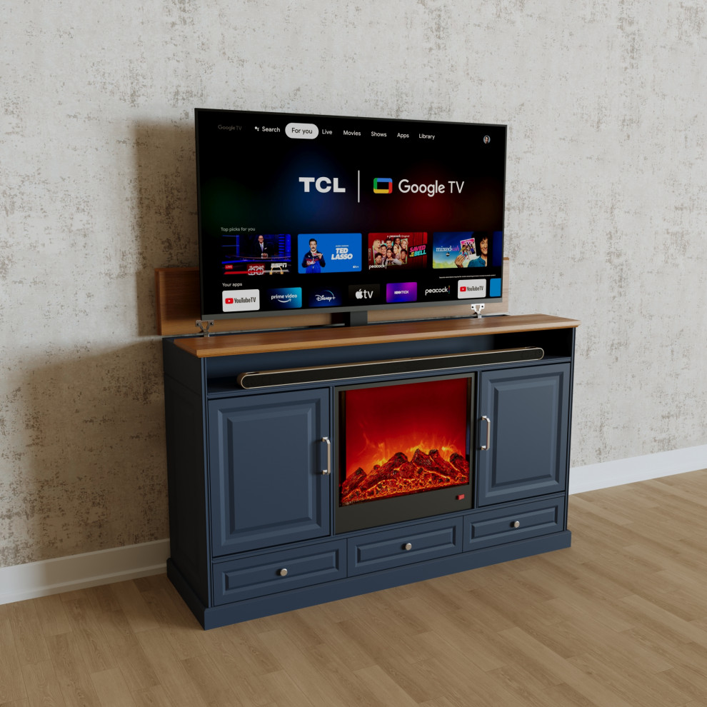 Outdoor TV lift cabinet - Industrial style